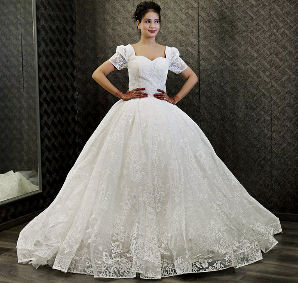 Classic White Wedding Ball Gown