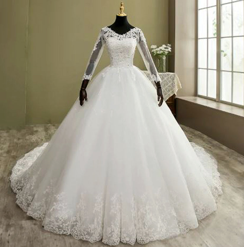 Princess Long Sleeve Wedding Gown