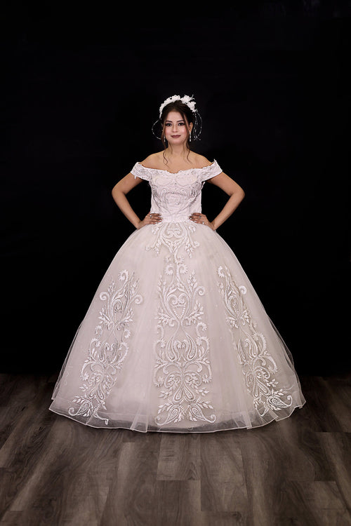 Ball Gown with Off Shoulder
