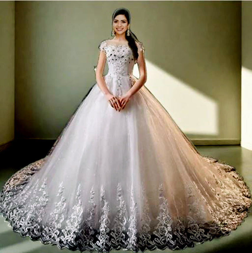 Princess Wedding Gown with Train
