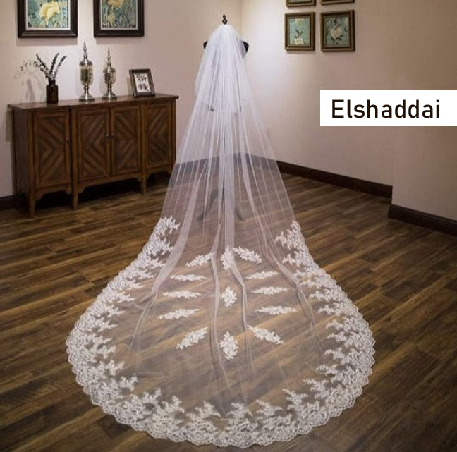 Bridal Veil - Christian Bridal Long Veils 2 with front Layer
