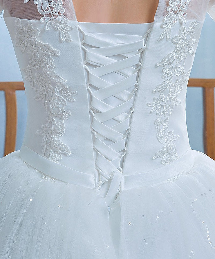 Elegant A-Line Wedding Gown