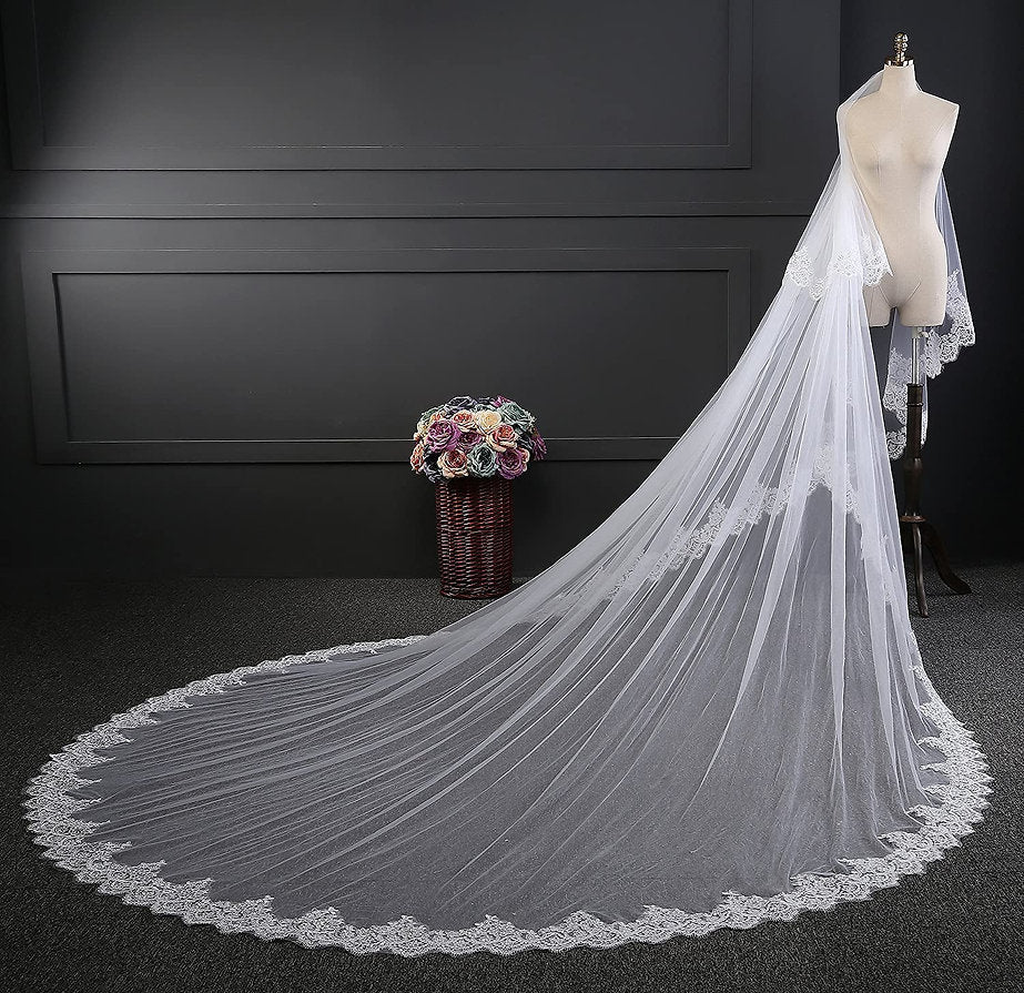 Bridal wedding veil 3.5 meter length