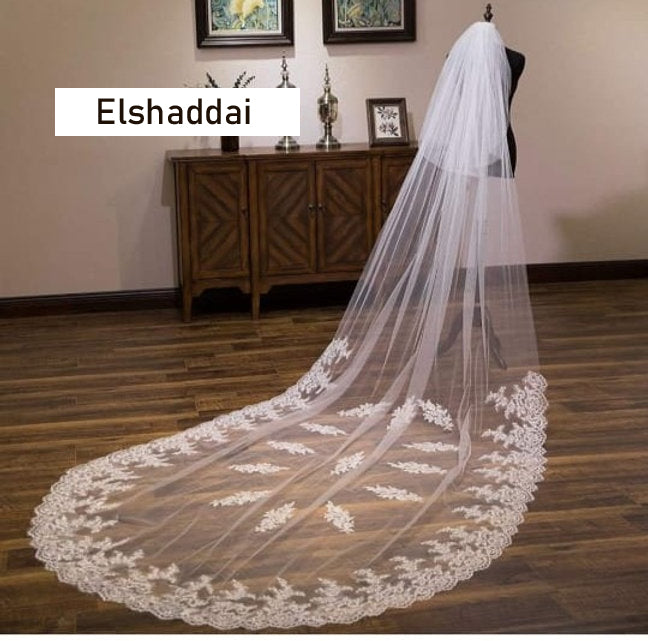 Bridal Veil - Christian Bridal Long Veils 2 with front Layer