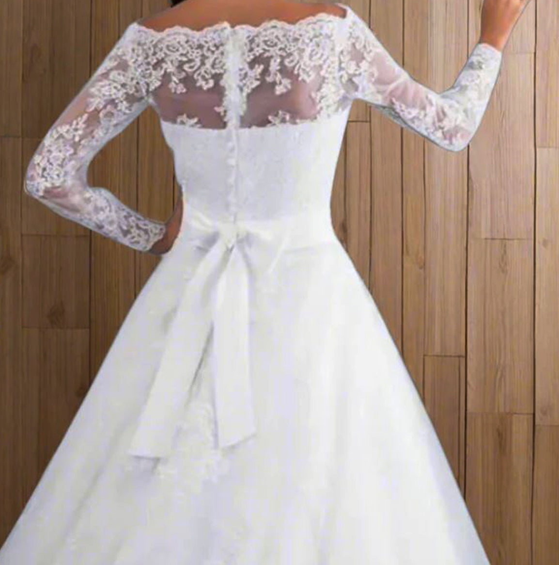 Elegant Bridal Gown - A Line Wedding Gown